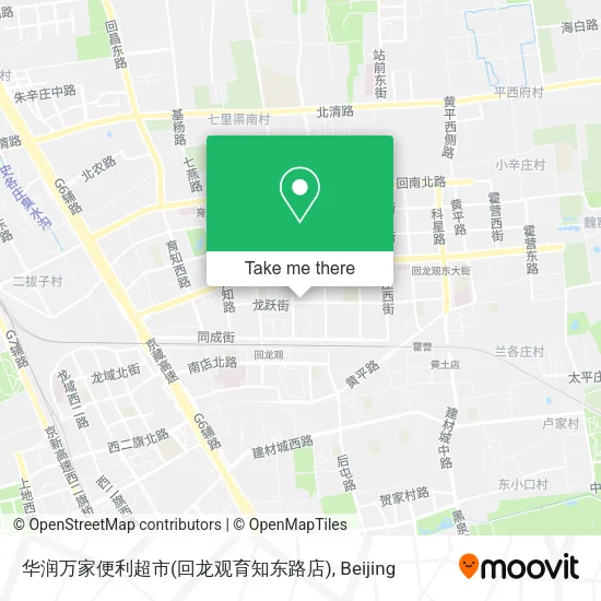 华润万家便利超市(回龙观育知东路店) map