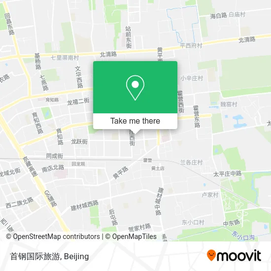 首钢国际旅游 map