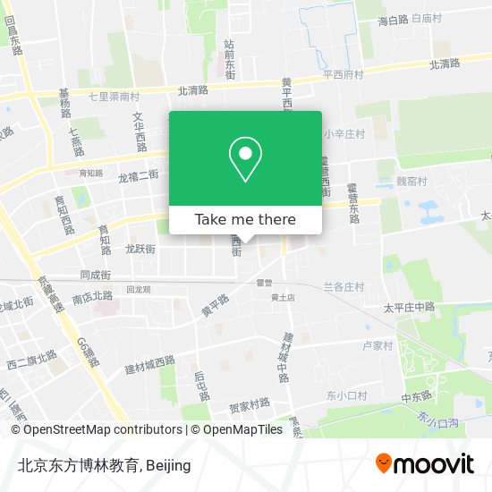 北京东方博林教育 map