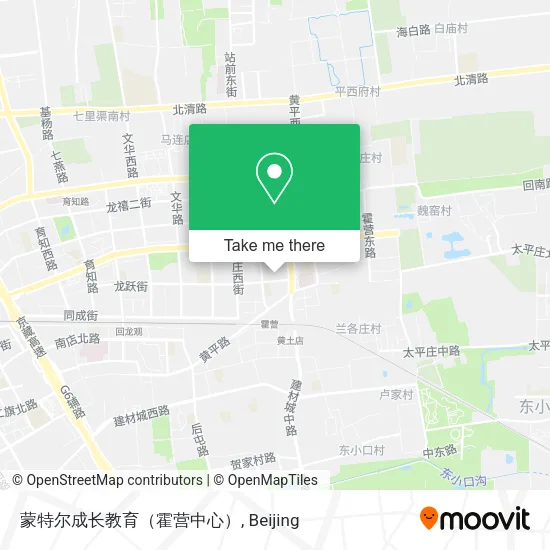 蒙特尔成长教育（霍营中心） map