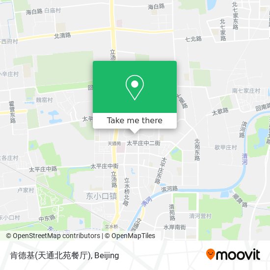 肯德基(天通北苑餐厅) map