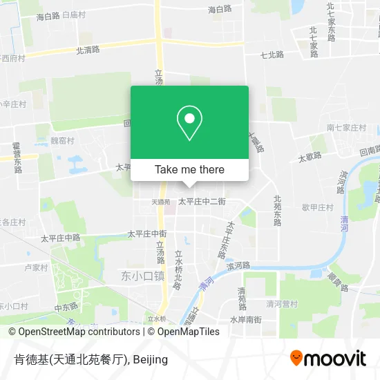 肯德基(天通北苑餐厅) map