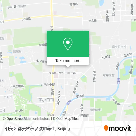 创美艺都美容养发减肥养生 map