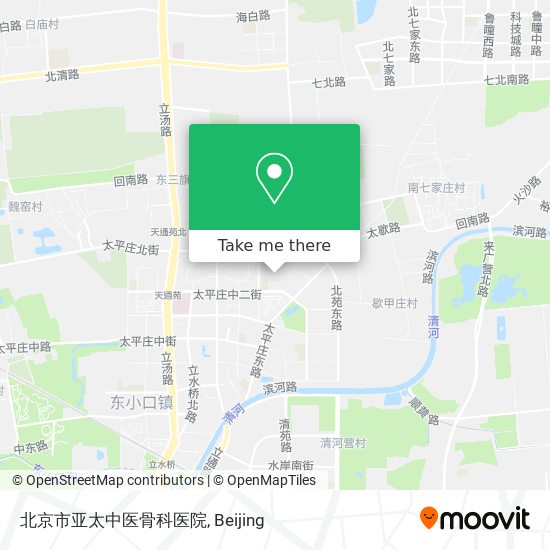 北京市亚太中医骨科医院 map