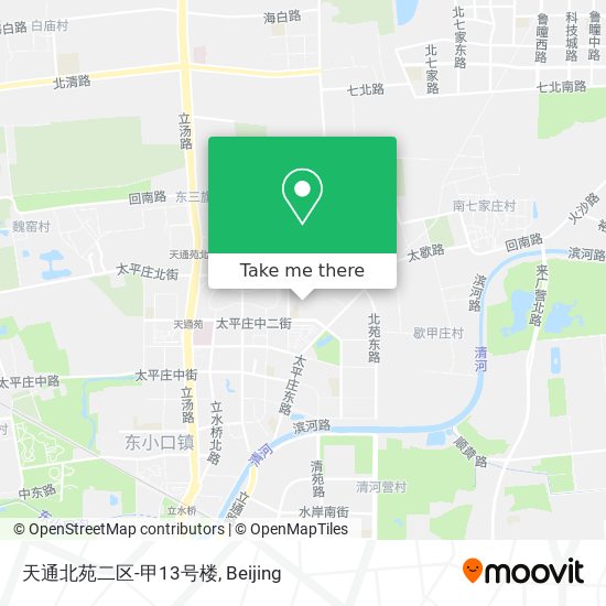 天通北苑二区-甲13号楼 map