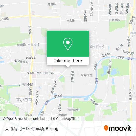 天通苑北三区-停车场 map