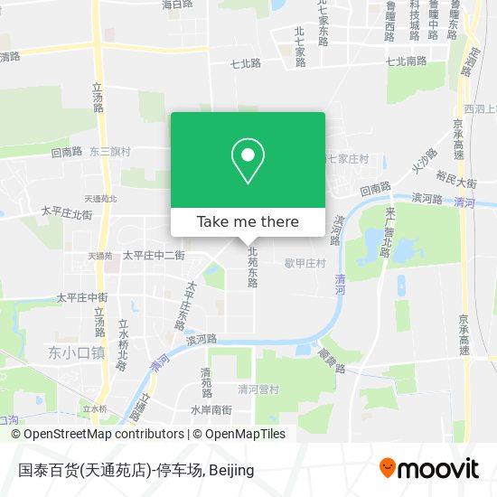 国泰百货(天通苑店)-停车场 map