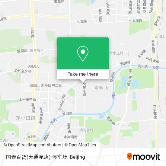 国泰百货(天通苑店)-停车场 map