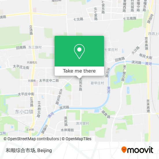 和顺综合市场 map