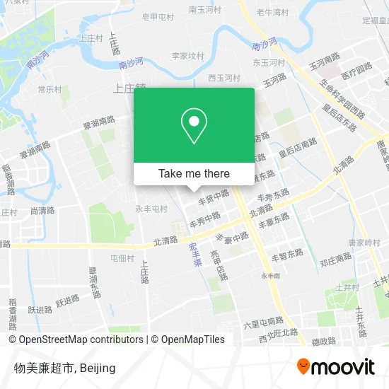 物美廉超市 map