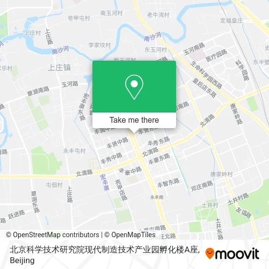 北京科学技术研究院现代制造技术产业园孵化楼A座 map