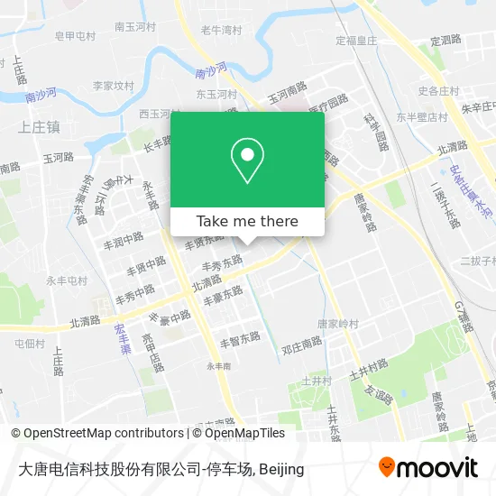 大唐电信科技股份有限公司-停车场 map