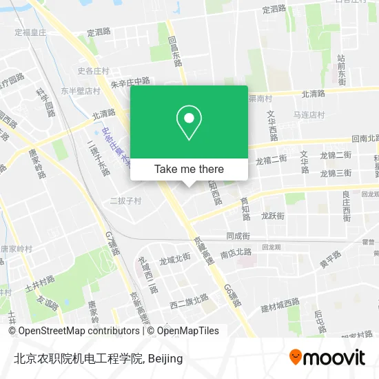 北京农职院机电工程学院 map