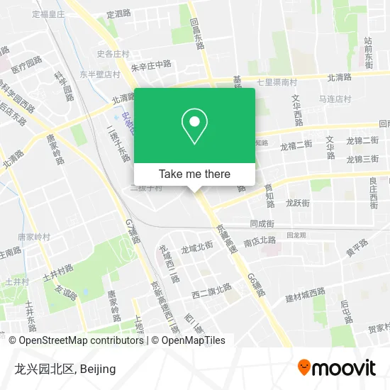 龙兴园北区 map