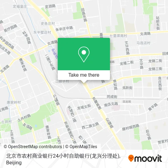 北京市农村商业银行24小时自助银行(龙兴分理处) map