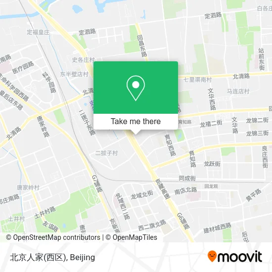 北京人家(西区) map