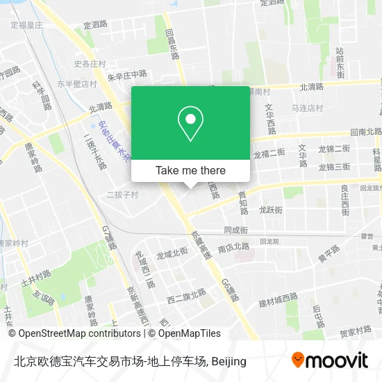 北京欧德宝汽车交易市场-地上停车场 map