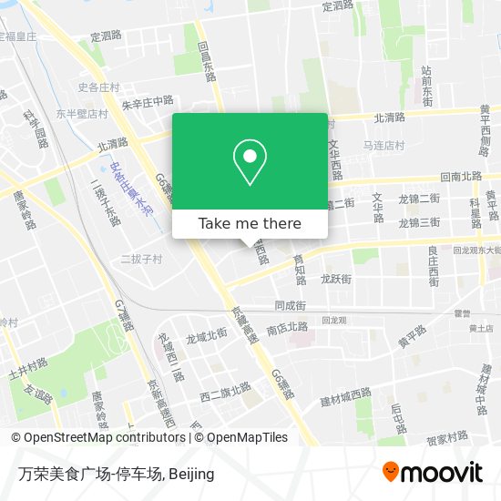 万荣美食广场-停车场 map
