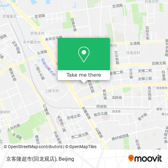 京客隆超市(回龙观店) map