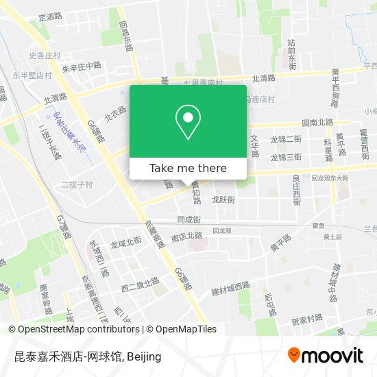 昆泰嘉禾酒店-网球馆 map