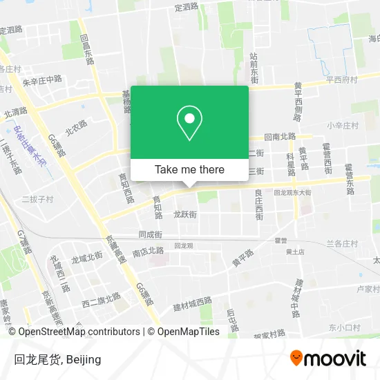 回龙尾货 map