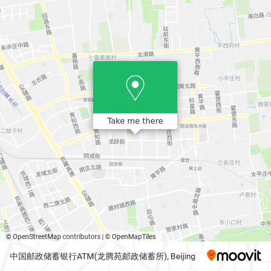中国邮政储蓄银行ATM(龙腾苑邮政储蓄所) map