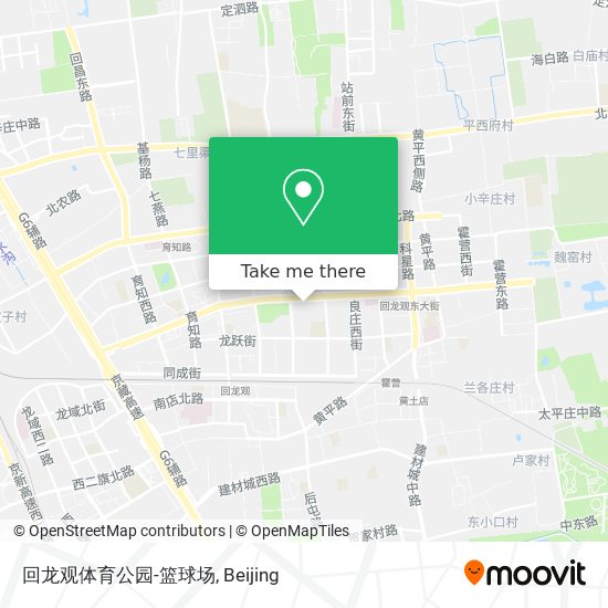 回龙观体育公园-篮球场 map