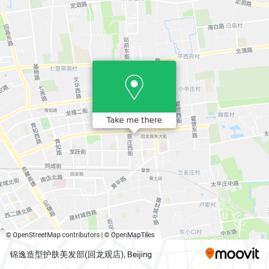 锦逸造型护肤美发部(回龙观店) map