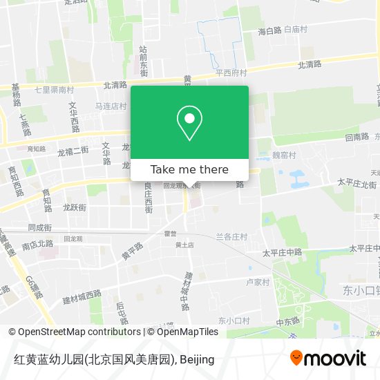红黄蓝幼儿园(北京国风美唐园) map