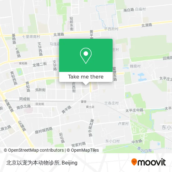 北京以宠为本动物诊所 map