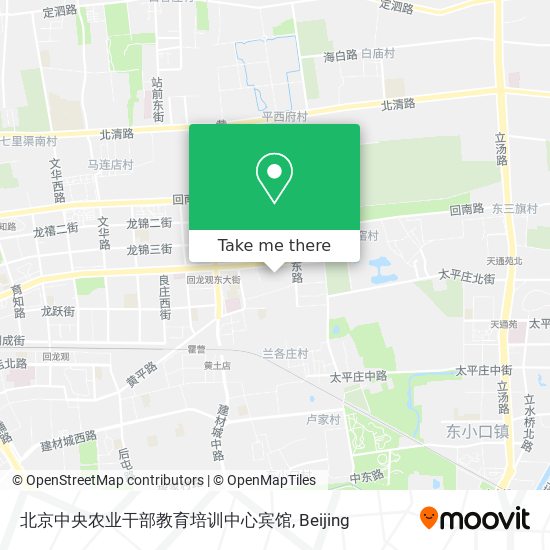 北京中央农业干部教育培训中心宾馆 map