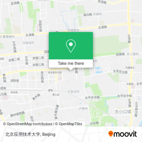 北京应用技术大学 map