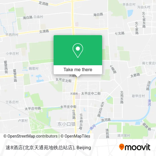 速8酒店(北京天通苑地铁总站店) map
