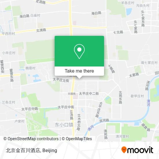 北京金百川酒店 map