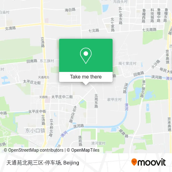 天通苑北苑三区-停车场 map
