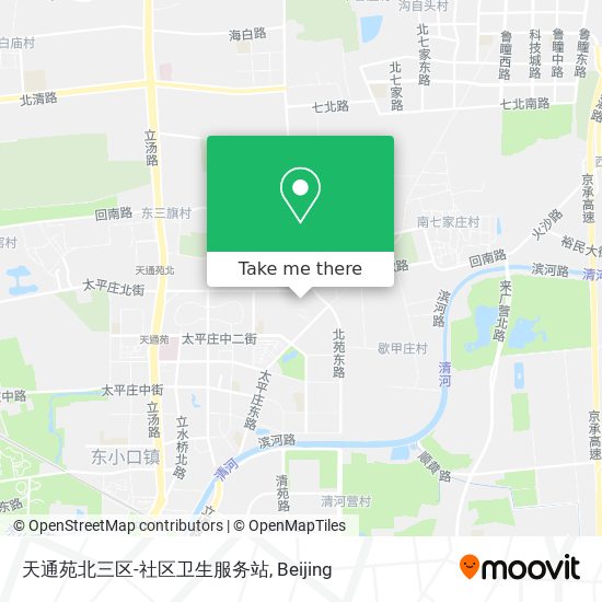 天通苑北三区-社区卫生服务站 map