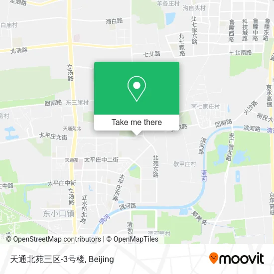天通北苑三区-3号楼 map