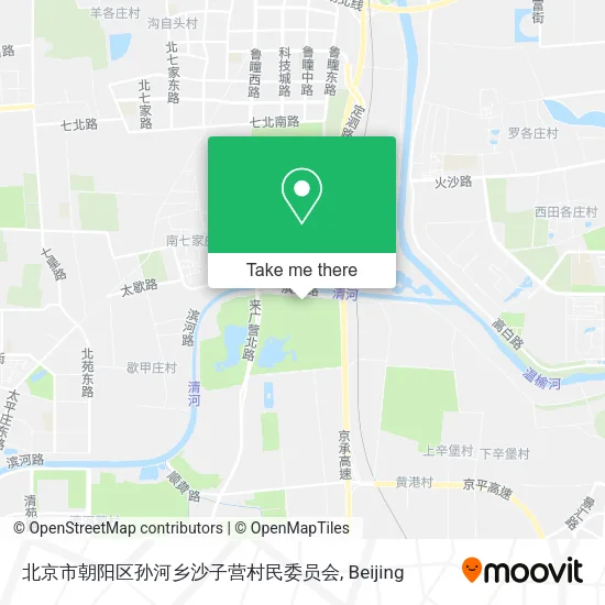 北京市朝阳区孙河乡沙子营村民委员会 map