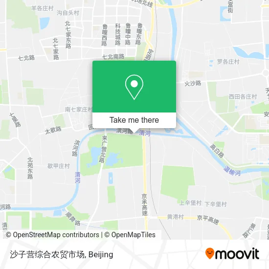 沙子营综合农贸市场 map