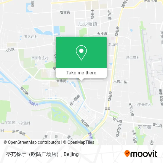 亭苑餐厅（欧陆广场店） map