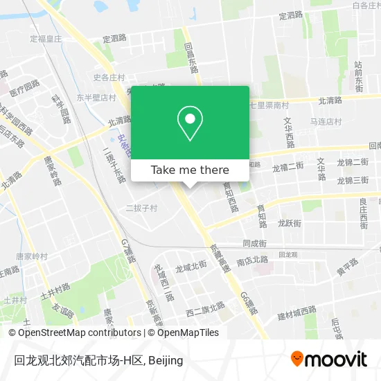 回龙观北郊汽配市场-H区 map