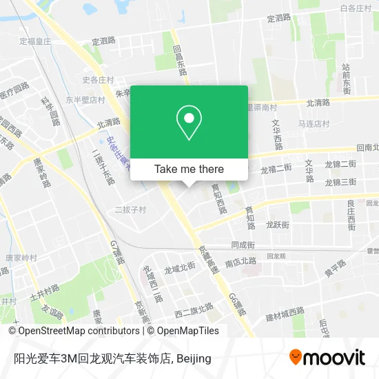 阳光爱车3M回龙观汽车装饰店 map