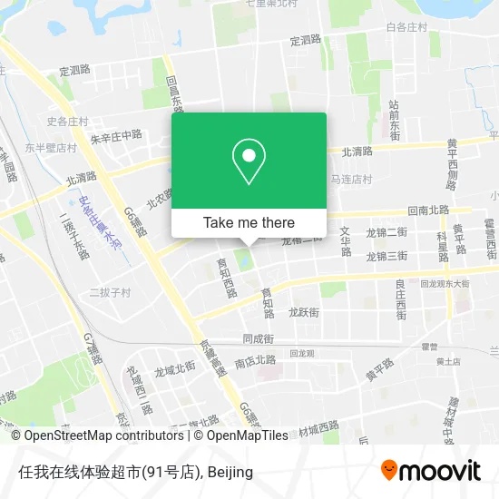 任我在线体验超市(91号店) map