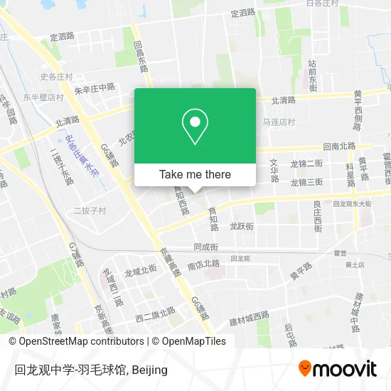 回龙观中学-羽毛球馆 map