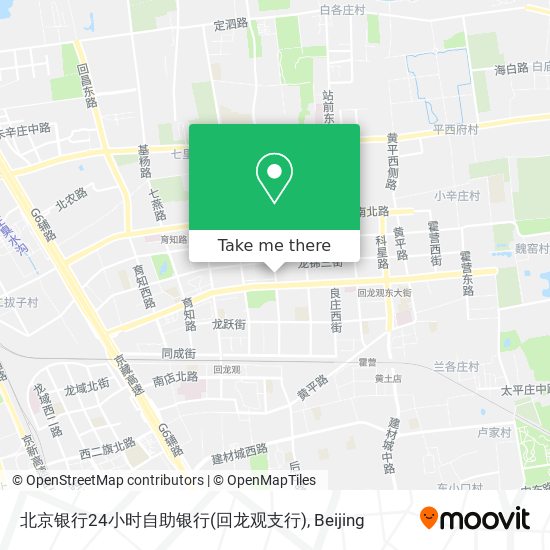 北京银行24小时自助银行(回龙观支行) map