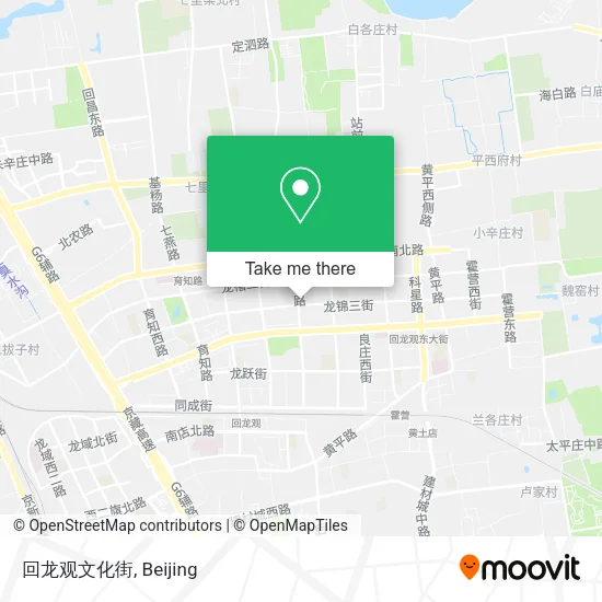 回龙观文化街 map