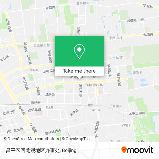 昌平区回龙观地区办事处 map