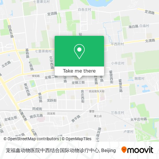 宠福鑫动物医院中西结合国际动物诊疗中心 map