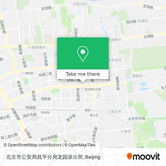 北京市公安局昌平分局龙园派出所 map