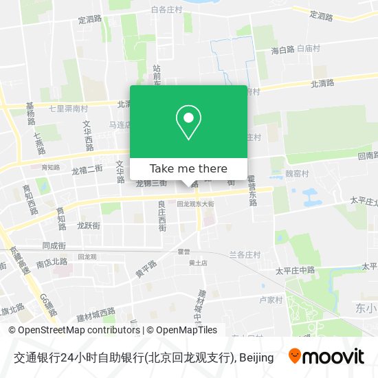 交通银行24小时自助银行(北京回龙观支行) map